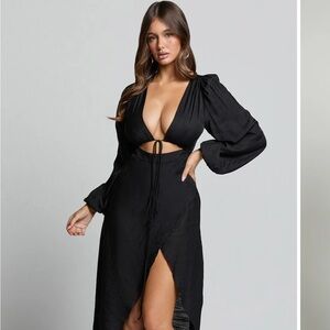 Showpo Black Demieh Dress